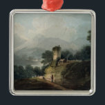 Ornamento De Metal Castelo de Ross, Killarney, Kerry do condado<br><div class="desc">Castelo de Ross,  Killarney,  Kerry | do condado pelo lugar da arte de James Bayes |: Victoria & museu de Albert,  número de coleção da imagem de Londres,  Reino Unido |: BAL25334</div>