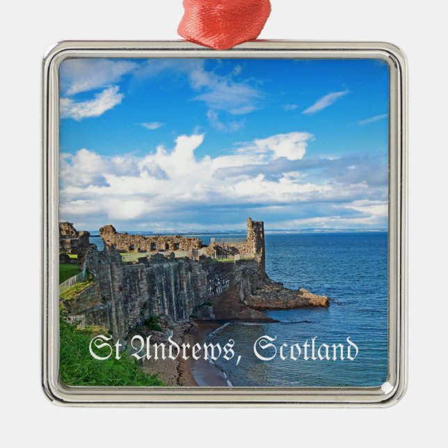 Ornamento De Metal Castelo de St Andrews, Scotland (Frente)