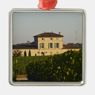 Ornamento De Metal Castelo Lafleur Petrus e vinha, em Pomerol,