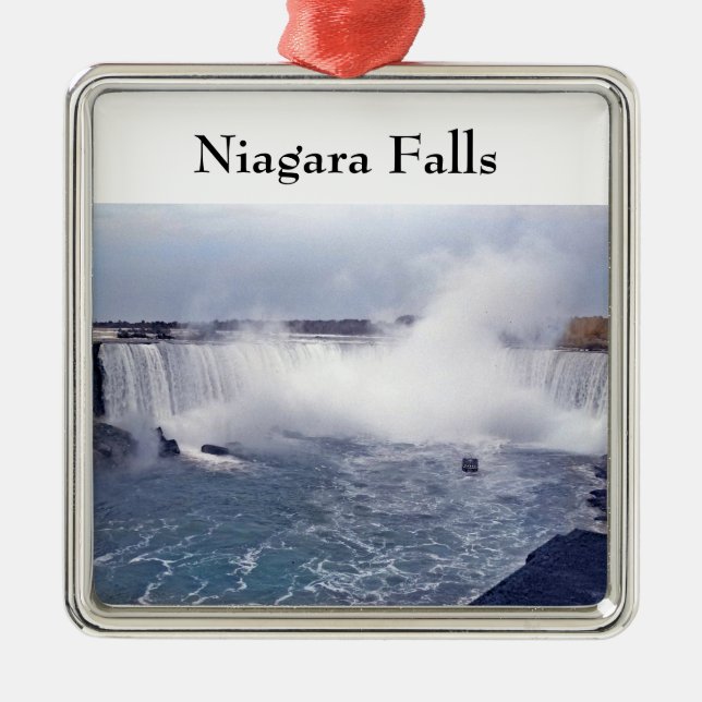 Ornamento De Metal Cataratas Horseshoe (Frente)