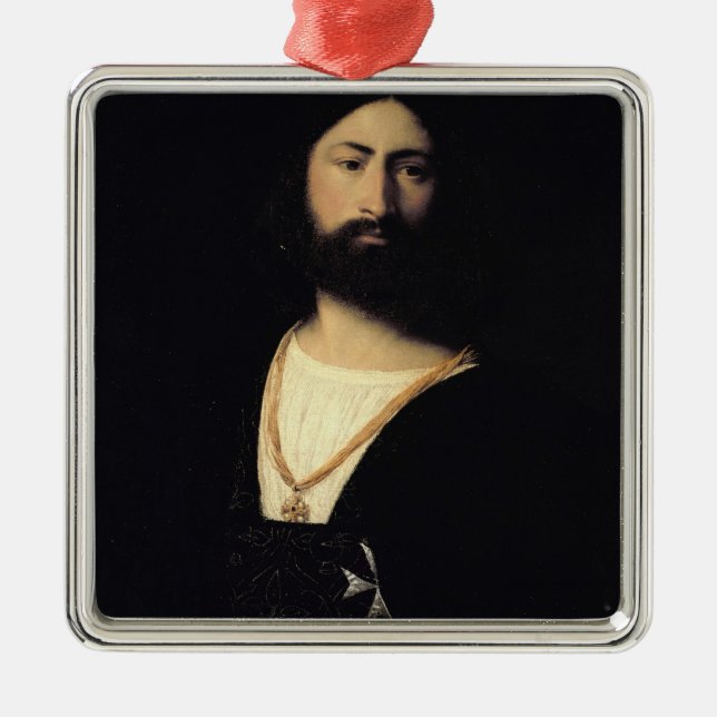 Ornamento De Metal Cavaleiro da ordem de Malta (Frente)