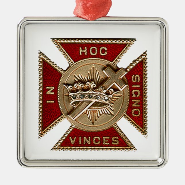 ORNAMENTO DE METAL CAVALEIROS TEMPLAR (Frente)