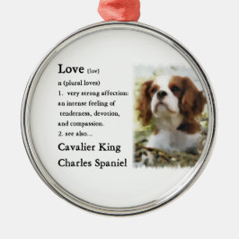 Ornamento De Metal Cavalier King Charles Spaniel Art Love Is