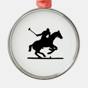 Ornamento De Metal Cavalo do polo