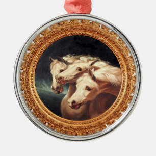 Ornamento De Metal Cavalos de Carruagem do Faraó