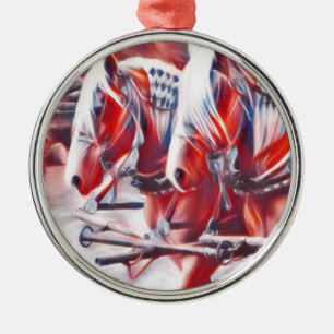 Ornamento De Metal Cavalos de trabalho