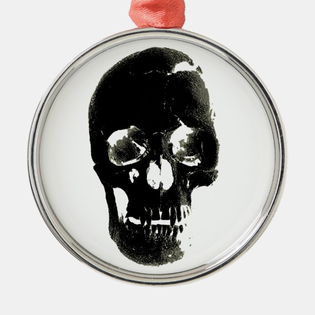 Ornamento De Metal Caveira (Frente)