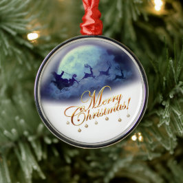 Ornamento De Metal Celestial Reindeer Delight