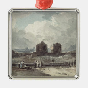 Ornamento De Metal Cena da costa