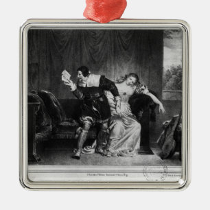 Ornamento De Metal Cena da letra do primo