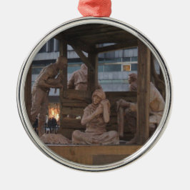 Ornamento De Metal Cena da natividade