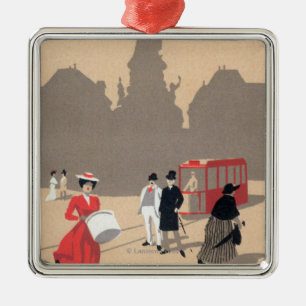 Ornamento De Metal Cena do art deco de Place de la Republique