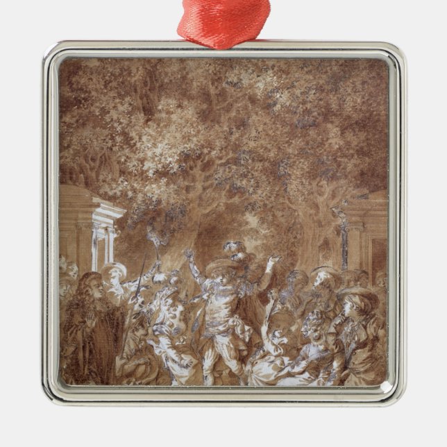 Ornamento De Metal Cena 'do casamento de Figaro (Frente)