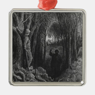 Ornamento De Metal Cena "do Rime do navegador antigo" 2