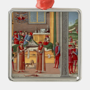 Ornamento De Metal Cena medieval da amputação