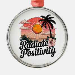 Ornamento De Metal Cena Positiva Sunny