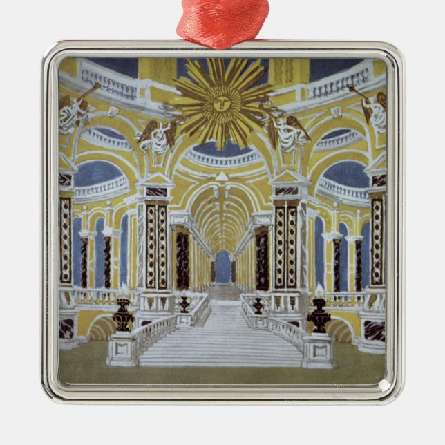 Ornamento De Metal Cenografia para 'o Flute mágico (Frente)