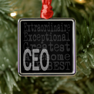 Ornamento De Metal CEO Extraordinaire