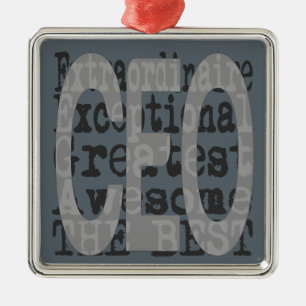 Ornamento De Metal CEO Extraordinaire