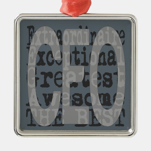 Ornamento De Metal CEO Extraordinaire (Frente)