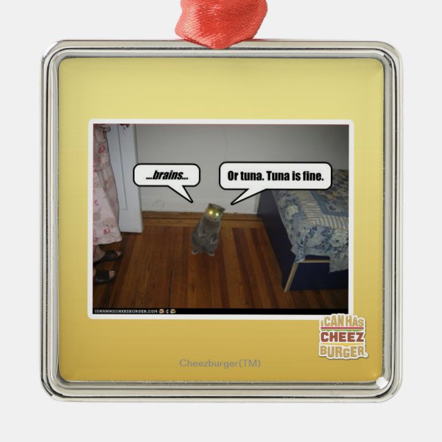 Ornamento De Metal cérebros (Frente)