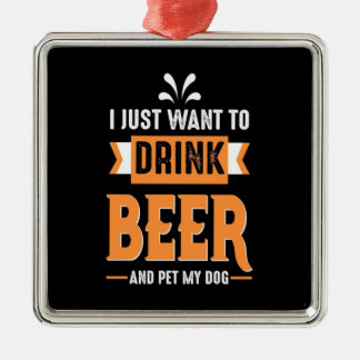Ornamento De Metal Cerveja Beer Beer e Cachorro