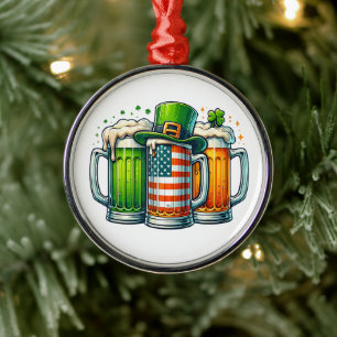 Ornamento De Metal Cerveja Irlandesa Irlanda Dia de São Patrício Fest