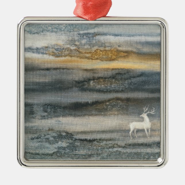 Ornamento De Metal Cervos (Frente)