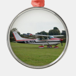 Ornamento De Metal Cessna 182Q