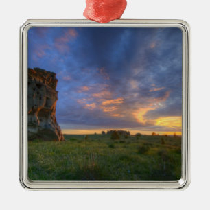Ornamento De Metal Céus espetaculares do pôr do sol em Medicine Rocks