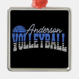 Ornamento De Metal Champ da Equipe de NOME ADD do Jogador de Voleibol