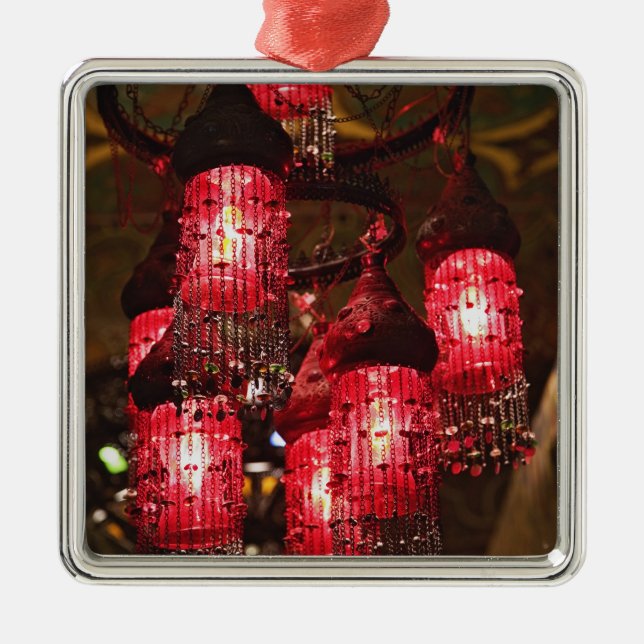 Ornamento De Metal Chandelier para venda, Khan el Khalili Bazaar, (Frente)