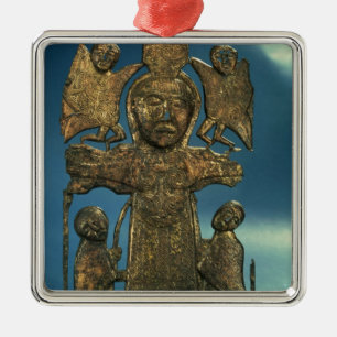 Ornamento De Metal Chapa da crucificação de St John, século VII