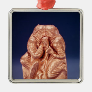 Ornamento De Metal Chapa que descreve dois Scythians que compartilha