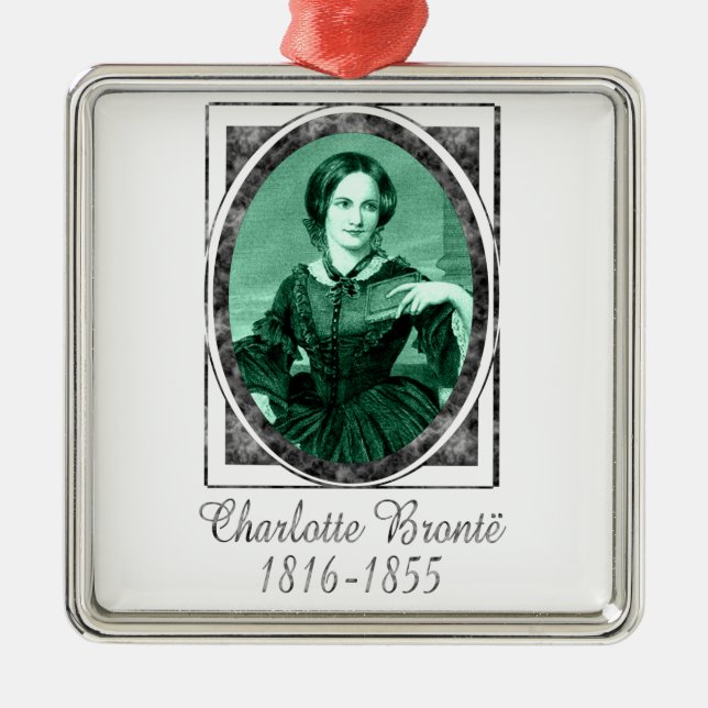 Ornamento De Metal Charlotte Brontë (Frente)