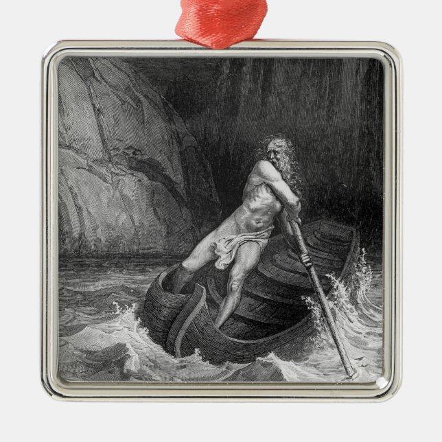 Ornamento De Metal Charon, Ferryman do inferno (Frente)