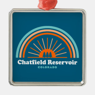 Ornamento De Metal Chatfield Reservoir Colorado Rainbow