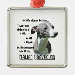 Ornamento De Metal Chaveiro de FAQ de Greyhound Italiano