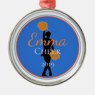 Ornamento De Metal Cheer Ornament Cheerleader-Emma Cheer