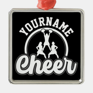 Ornamento De Metal Cheerleader de Varsity da Equipe de Autores do NOM