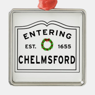 Ornamento De Metal Chelmsford, MÃE Holiday Wreath Metal Ornament