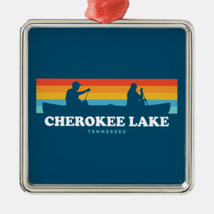 Ornamento De Metal Cherokee Lake Tennessee Canoe