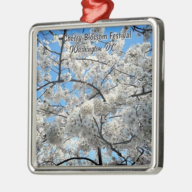 Ornamento De Metal Cherry Blossom Festival Washington D.C. Souvenir (Esquerda)