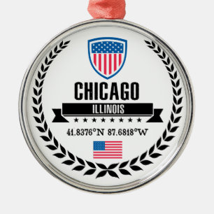 Ornamento De Metal Chicago