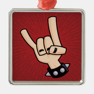 Ornamento De Metal Chifres do diabo do metal pesado