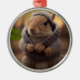 Ornamento De Metal Chilly Squirrel