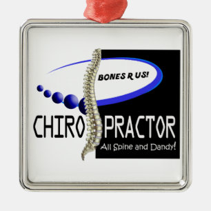 ORNAMENTO DE METAL CHIROPRATOR - TODA ESPINHA E DANDY - OSSOS R US