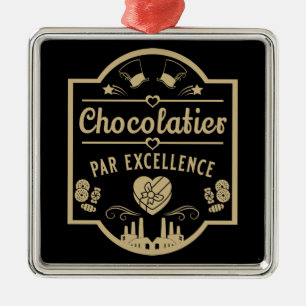 Ornamento De Metal Chocolatier