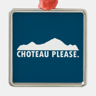 Ornamento De Metal Choteau Montana, por favor