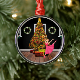 Ornamento De Metal Christmas Ballerina
